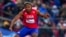 Yoao Illas compite en los 400 metros con vallas en los Panamericanos de Santiago de Chile. (AP/Natacha Pisarenko)