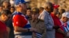 Raúl Castro en un acto por el Día de los Trabajadores, que fue postergado al 5 de mayo de 2023 en La Habana.
