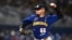 El pitcher venezolano Angel Padrón lanza el juego contra Nicaragua, en el LoanDepot Park de Miami. (Chandan Khanna / AFP)