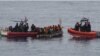 25 migrantes interceptados en el mar y repatriados a Cuba. Foto Twitter/Servicio de Guardacostas Sector Sureste.