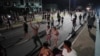 Una protesta en La Habana el 30 de septiembre de 2022 por falta de electricidad, agua y alimentos tras el paso de un huracán. Tropas paramilitares y policías fueron movilizadas para enfrentar a los manifestantes.