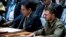 El presidente ucraniano Volodymyr Zelenskyy en el Consejo de Seguridad de la ONU el 20 de septiembre de 2023.. (AP foto/Craig Ruttle)