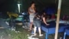 Migrantes cubanos en campamento de La Cruz, Costa Rica. (Foto: Cortesía)
