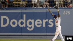 El cubano Yasiel Puig de Los Ángeles Dodgers.
