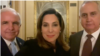 Los representantes republicanos por la Florida, Mario Díaz-Balart, María Elvira Salazar y Carlos A. Giménez