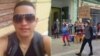 Luis Robles Elizástigui, detenido por manifestarse en solitario en el Bolevard de San Rafael y exigir la libertad del rapero Denis Solís. (Fotos: Facebook)